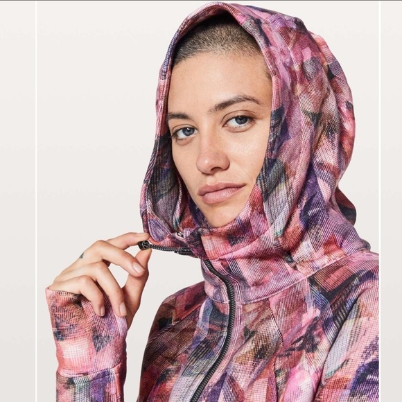 Lululemon Scuba Hoodie *Light Cotton FleeceSun Dazed Multi Pink / Super Dark -10 - Picture 3 of 16